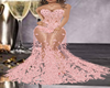 SHEER PINK LACE GOWN