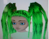 Rave Green Pony Tails