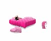 Pink heart bed