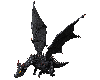 Animated black dragon