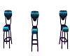 3x Neon Chair Group Danc