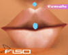 Blue Piercing - Lip