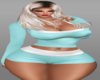 Busty Teal Outfit