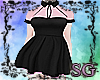 SG Pink Black Dress