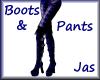 Blue Lace Up Boots/Pants