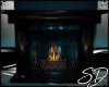 Teal Dreams Fireplace 