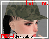 Military Hat Hair (F)