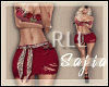 S | Red  Skirt+Tatto RLL