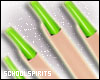 ❥ green nails