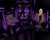 purple vamp chairs & bar
