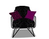 Magenta & Black chair