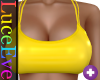 Yellow Lari Crop Top