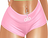 alo set shorts pink 1/2