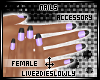 .L. Pastel Pvc Nails