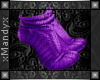 xMx:Purple Ankle Socks