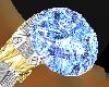 Blue diamond ring L-ind