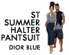 ST HALTER PANTSUIT BLUE