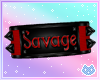Red Savage Armband R/M