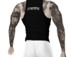 og black shirt