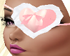 Pink Bow Heart Eye Patch