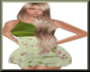 Silk&Floral Dress-Green