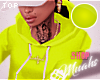 M! Drippin' Hoodie -Lime