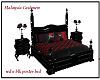 red n blk poster bed