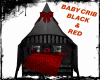 BABY CRIB Black & Red