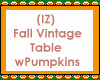 Vintage Table wPumpkins