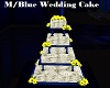 M/Blue Wedding Cake