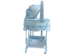 infant bby blue bassinet