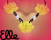 El~ Yellow Rose Necklace