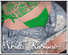 🦋|Denim Shorts Lime