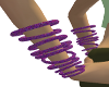 Purple sparkly bracelets