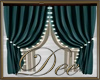 Teal Curtains