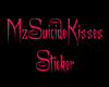 MzSuicideKisses Sticker