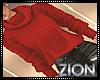Gin Red Cozy Sweater