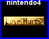 *LOVE HURTS* gold