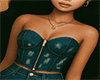 Denim Corset Top
