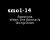 smoke is going down