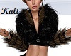 Noir POW Brown Fur Top