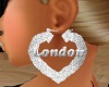 ~Ni~ London Heart Hoops