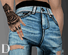 Flamed Blue Ripped