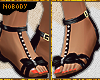 ! Black Stud Sandals