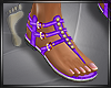 foot-Purple Flat Sandals