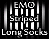 EMO striped Long Socks