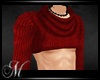 [M] V Sweater Red M