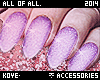 Glitter Lilac nails