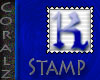Blue "K" Stamp