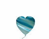 Blue heart balloon